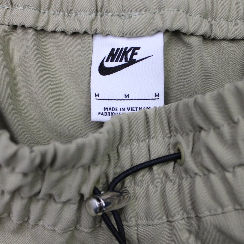 Nike Pants Womens Medium (30x28) Beige Sportswear Swoosh Woven Polyester Joggers - Picture 9 of 12